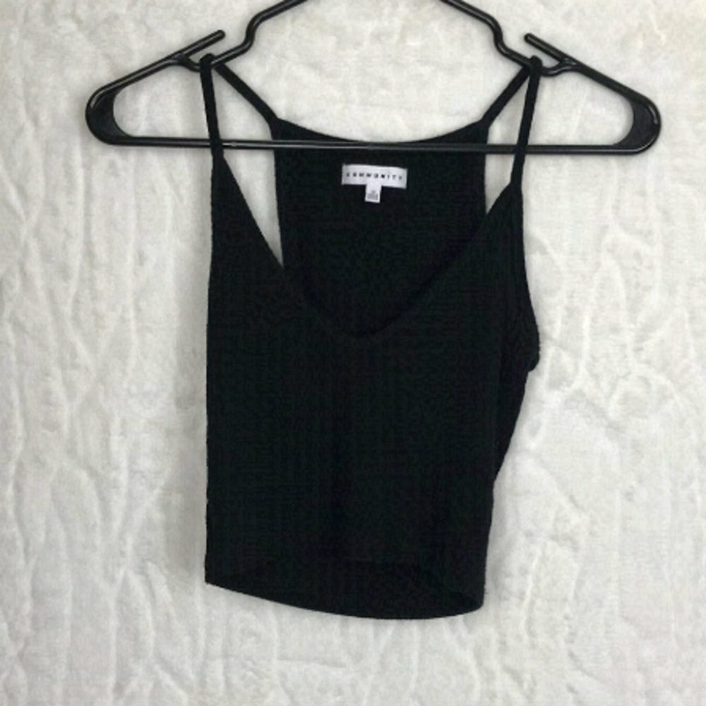 Aritzia  - Community Black Cropped Tank Size XS